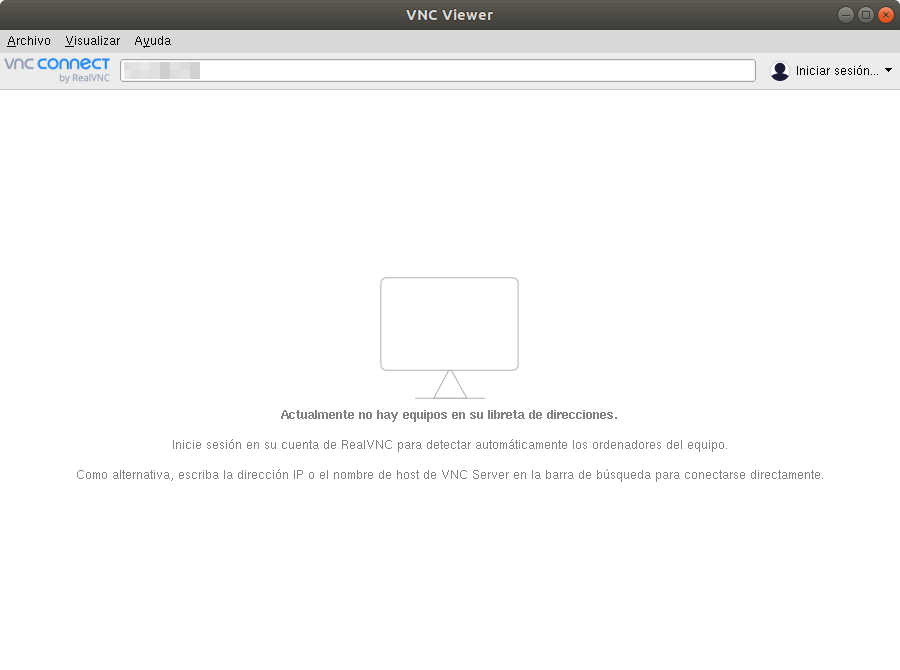 Ponemos IP en VNC viewer