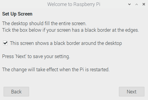 raspbian bordes negros