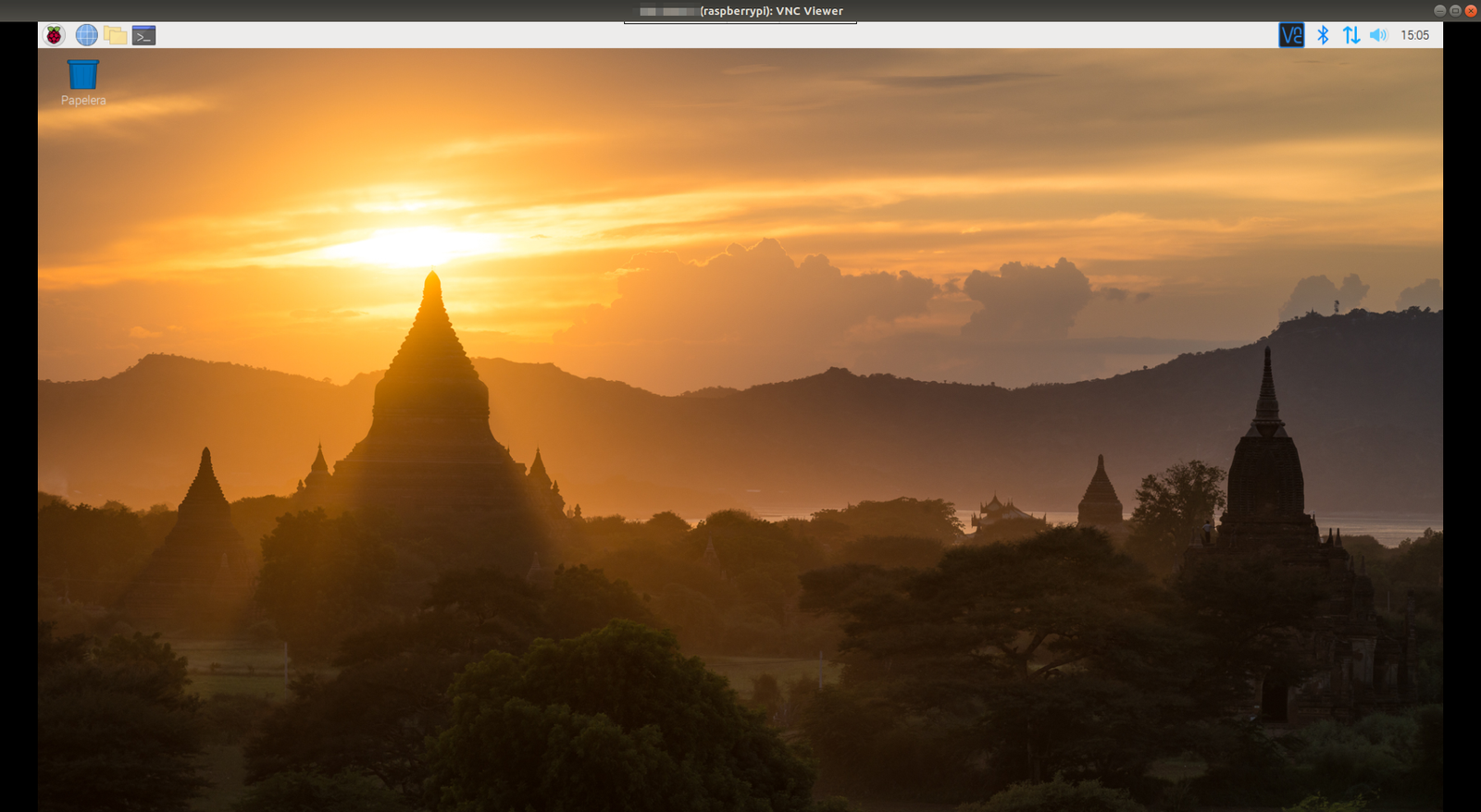 El escritorio de Raspberry