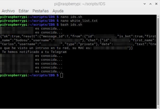 script ids funcionando