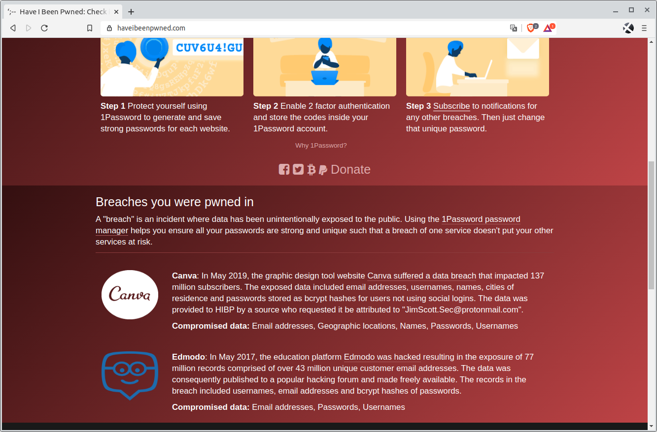 Filtraciones de correo electrónico